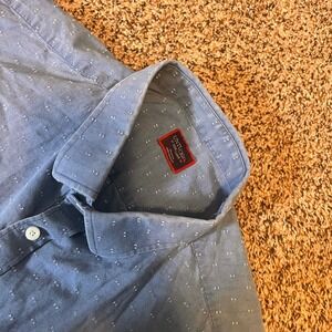 UNTUCKit XXX-Large Blue Patterned Short Sleeve‎ Button Down Shirt Mens